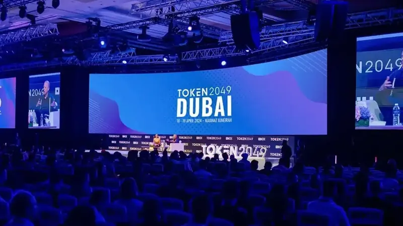 Irina Heaver at TOKEN2049 Dubai 2024, UAE crypto lawyer discussing blockchain regulation, digital asset compliance, and Web3 legal strategy in the Middle East