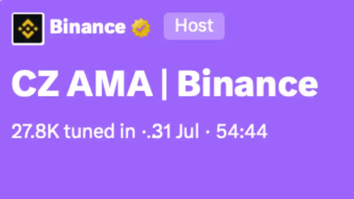 CZ AMA session with Irina Heaver at crypto event in UAE, Binance founder and UAE crypto lawyer discussing blockchain regulation and digital assets in the Middle East