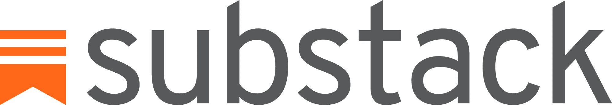 Substack logo, representing the online platform for newsletters, independent publishing, and subscription-based content distribution